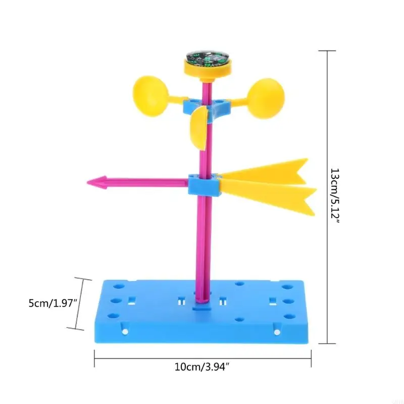G8TA Model Desktop Model Windmill Plastik Untuk Pendidikan Anak -Anak Mainan Toy Windmill Awal Mainan Pendidikan Anak Anak laki