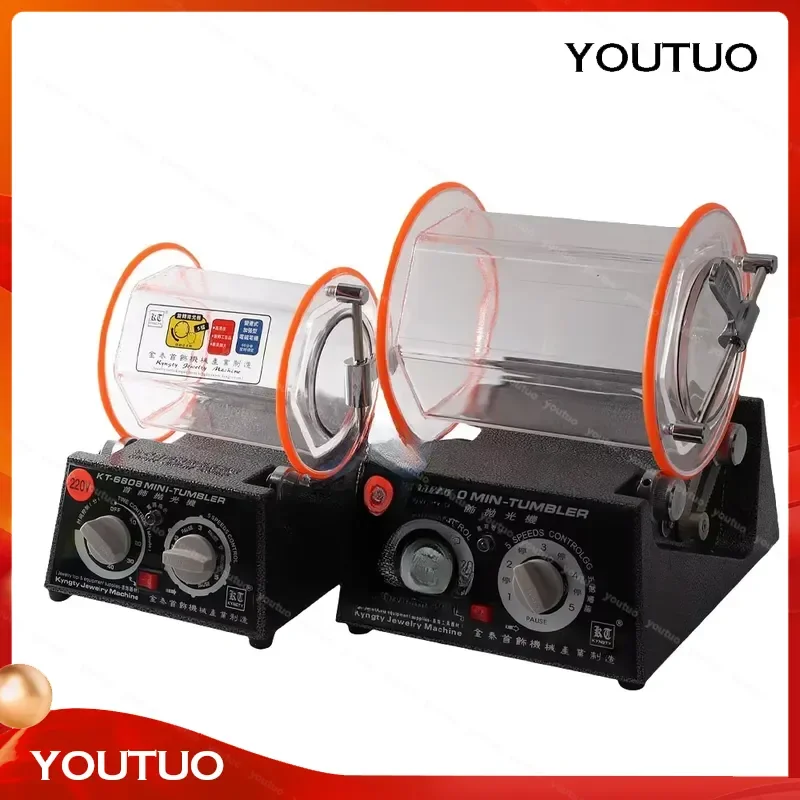 for KT-2000 Jewelry Polisher Tumbler 5Kg Mini Rotary Surface Polishing Finishing Machine