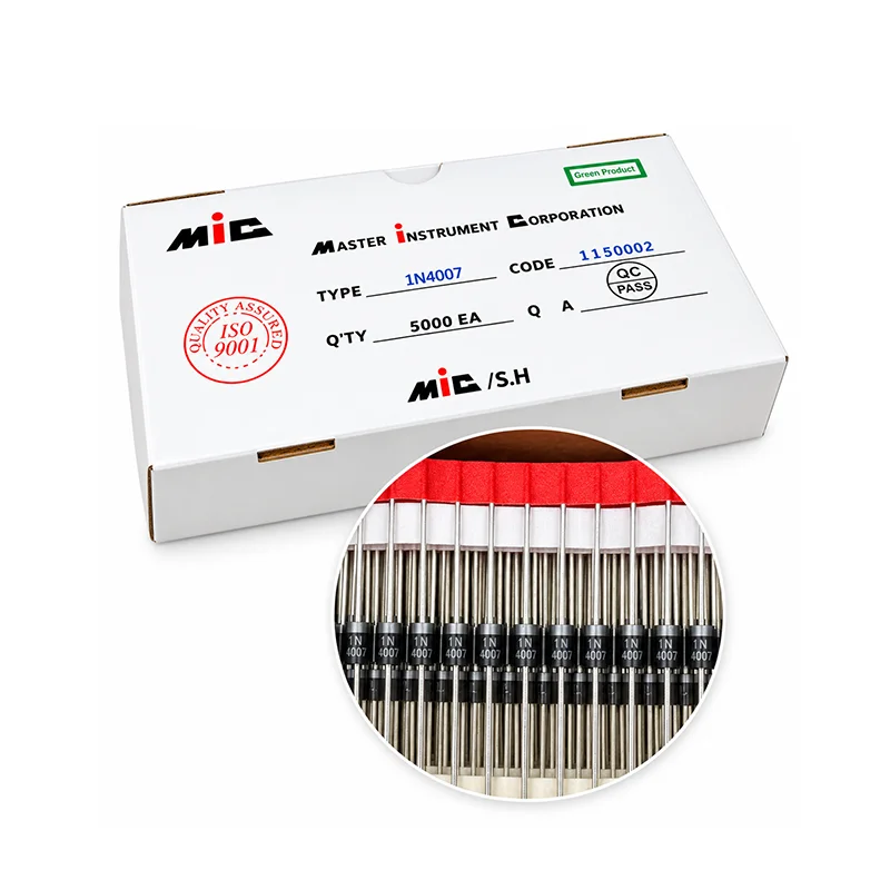 3000PCS 5000PCS Taped Axial Diodes 1N4007 1N4148 UF4007 1N5819 FR107 RL207 Rectifier Schottky Fast Switching