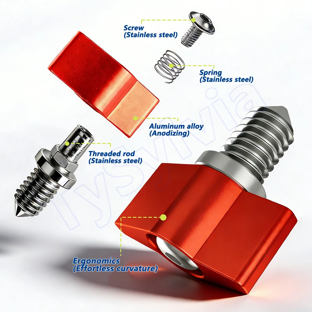 1PCS Thumb T Shape Screws Aluminum Alloy Screws Adjustable Handle Knob Tighten Bolts M3 M4 M5 M6