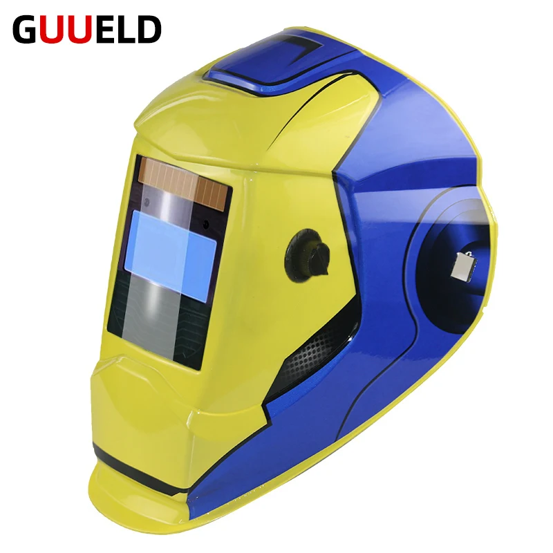 New Dual Liq Eara 4 Arc Sensor DIN5-DIN13 Solar Auto Darkening TIG MIG Grinding True Color Welding Mask/Welder Cap