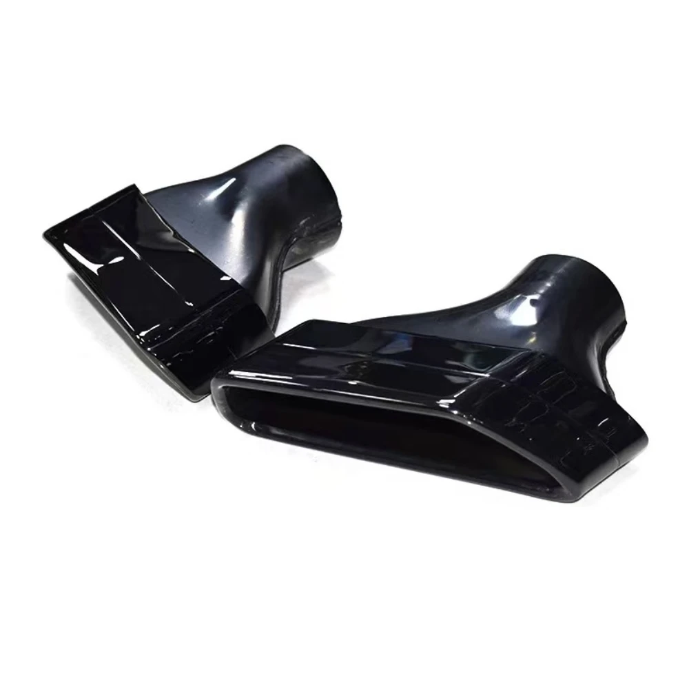For 2018 to 2023 BMW 5 Series G30 G31 525i 530i 540i exhaust pipe upgrade original car rectangular black muffler tip nozzle