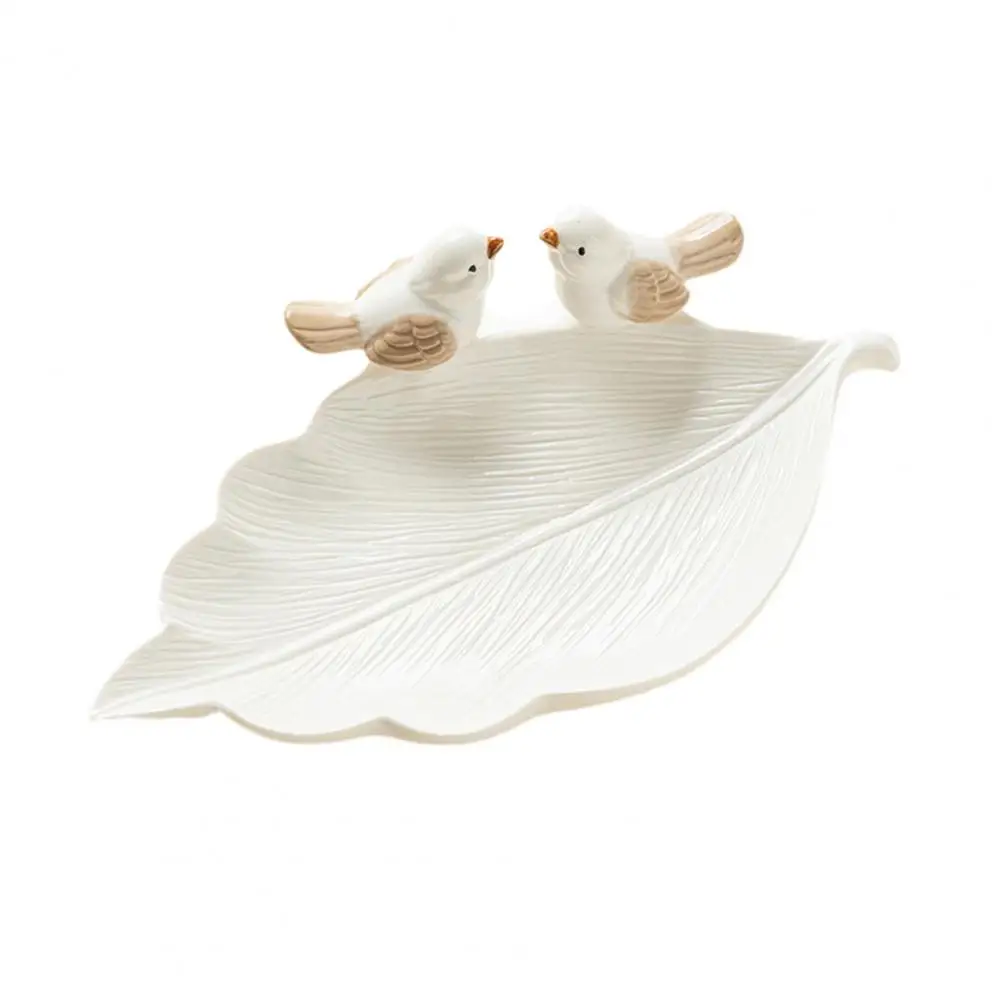 Gold Storage Tray Rustic Home Decor Tray Cute Bird Ceramic Tray for Jewelry Trinkets Handmade Dessert Plate Soap Holder