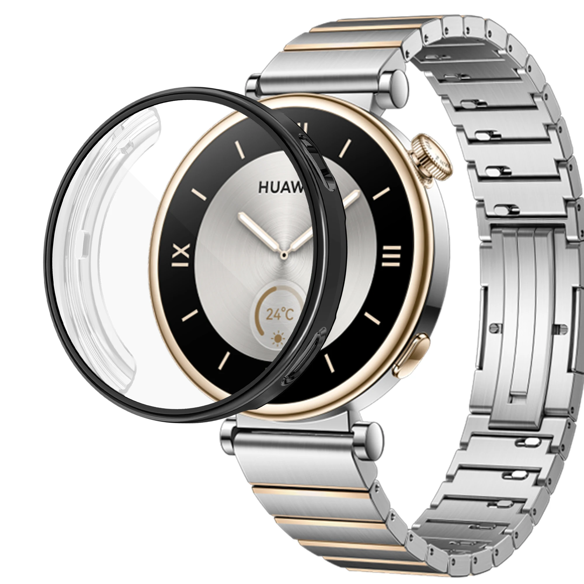 TPU Transparent Full Protective Case For Huawei Watch GT 4 41mm 46mm Smart Screen Protector Cover Shockproof Ultra-Thin Shell