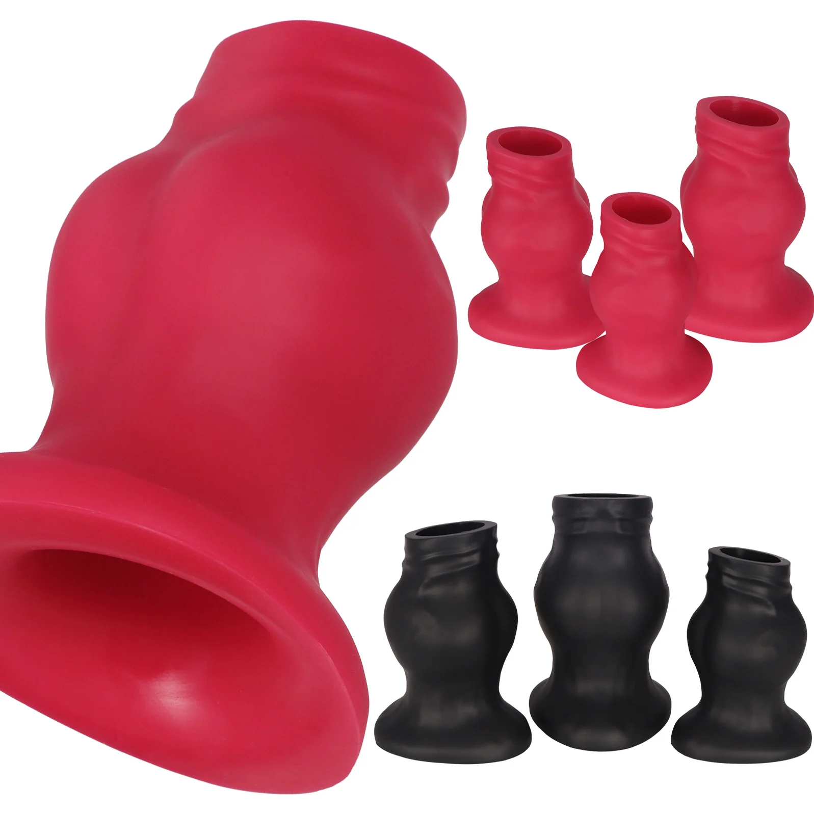 3 Sizes Hollow Anal Plug Silicone Butt Plug Soft Speculum Prostate Massager Sex Toys For Woman Men Gay Anal Dilator BDSM Couple