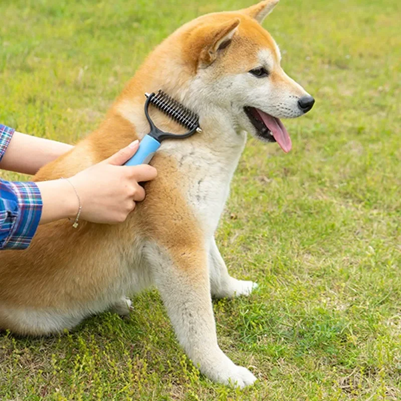 Hair Removal Comb for Pet Cats and Dogs Hair Removal Dust Removal Combs Scattered Fur Trimming Tools Long Hair Curly Comb Dog