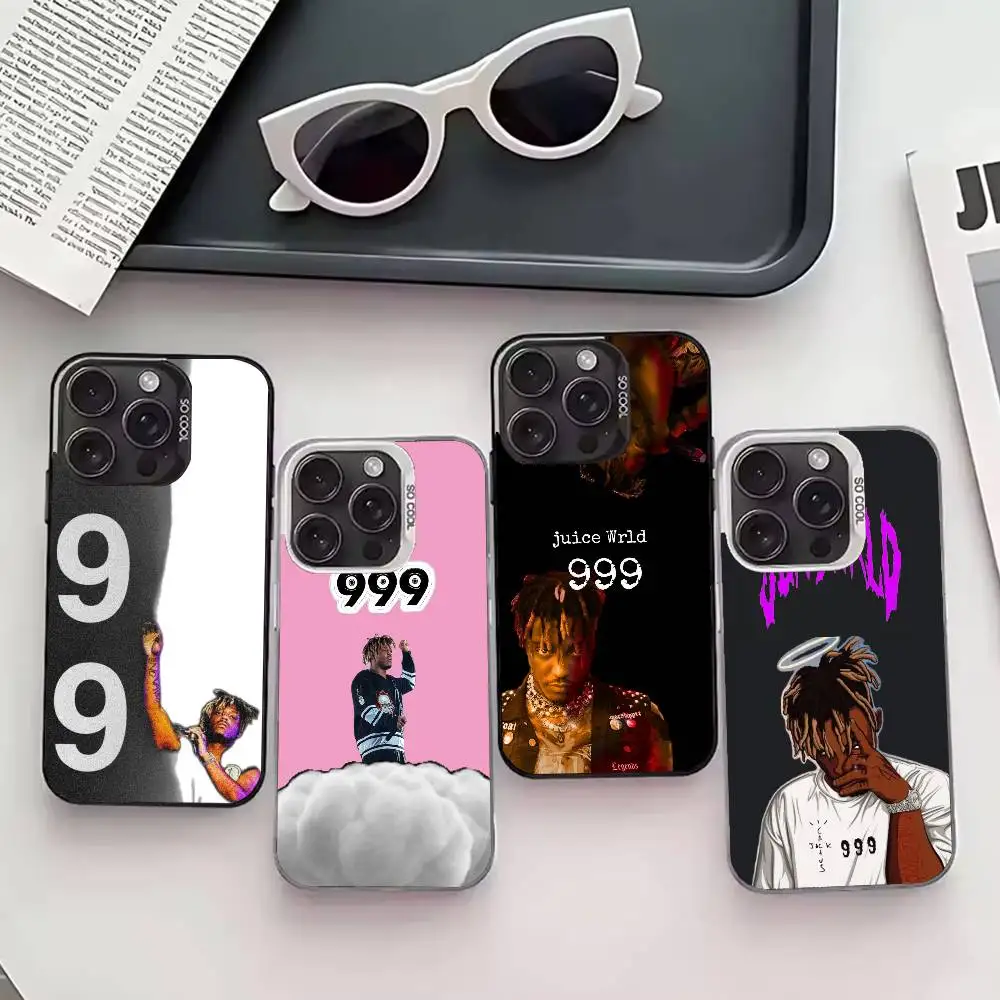 

J-Juice W-WRLD 999 Phone Case For iPhone 17,16,15,14,13,12,11 Plus,Pro Max,XS,Colored silver phone case