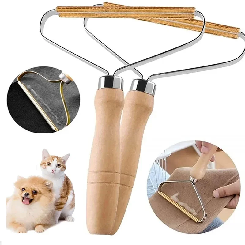Portable Manual  Agent Carpet Wool Coat Clothes Shaver Brush Tool Depilatory Ball Knitting Plush Double-Sided Razor