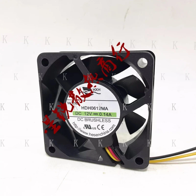 C  FOR  1PCS HXH HDH0612MA DC 12V 0.14A 6025 3-Wire Server Chassis Cooling Fan