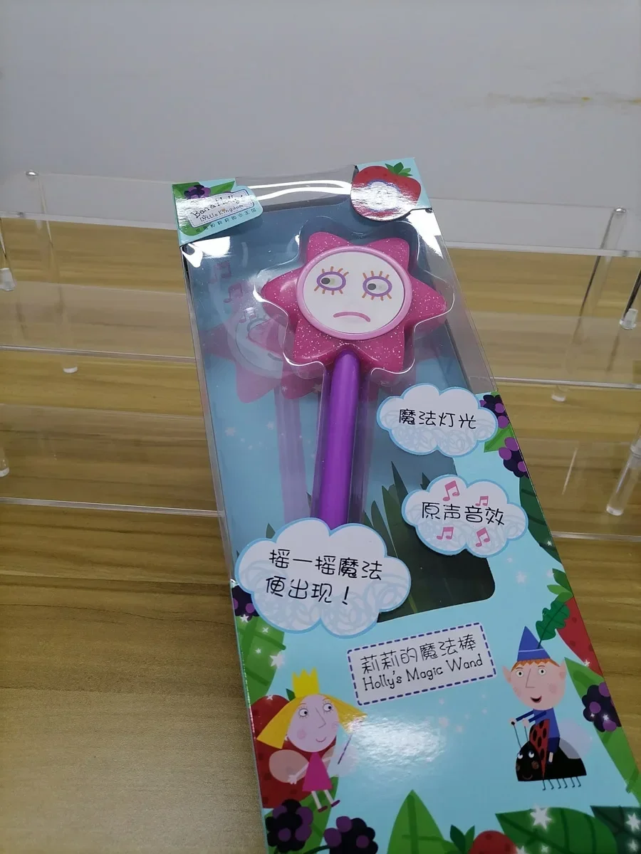 Cartoon Benses Holly Magic Wand Toy Little Kingdom Princess Fairy Stick Change Expression Glowing Sounding Kids Birthday Gift