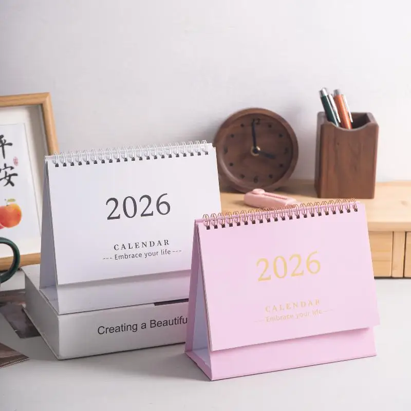 

Creative Mini Calendar with Spiral Design; Office Stationery