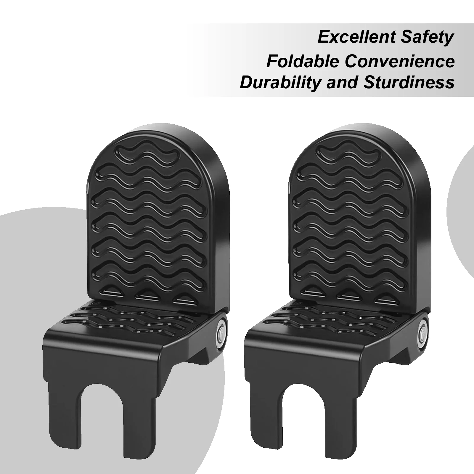 

Cycling Rear Pedals 1 Pair Folding Ebike Foot Pegs For Passengers Motorcycle Rear Feet Pedals Riding Supplies For Menn Cyclists