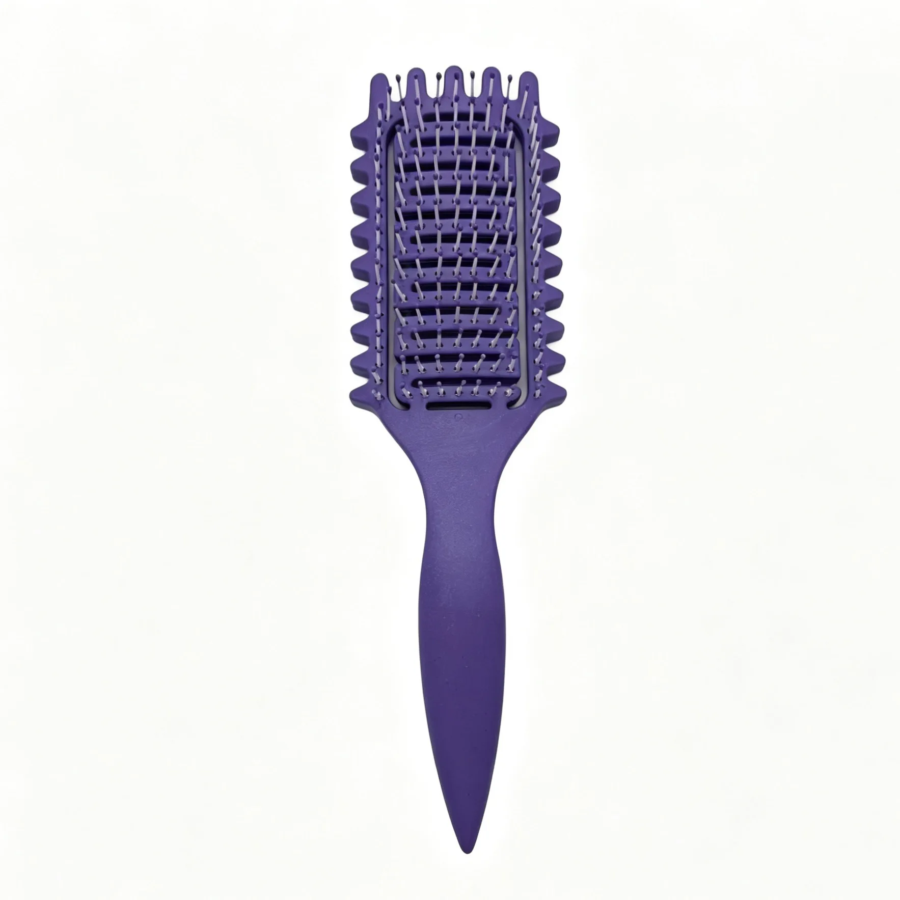 Wheat Straw Hollow Comb Anti-static No-pulling Hair Gently Scalp Massage Fluffy High-Crown Hairstyle Styling Comb