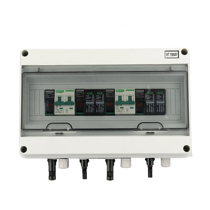 

1KW 2KW 3KW 5KW 10KW DC1000V 2 String PV Array Combiner Box 2 In 2 Out