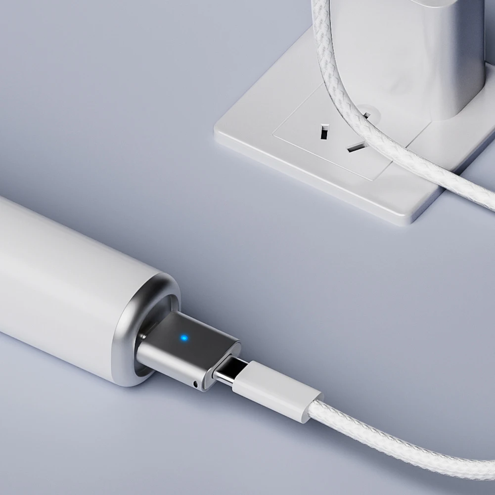 USB C/8 Pin Female To Magnetic 3Pin Adapter Aluminum Alloy Charging Adapter Type C Connector for Laifen Wave Electric Toothbrush