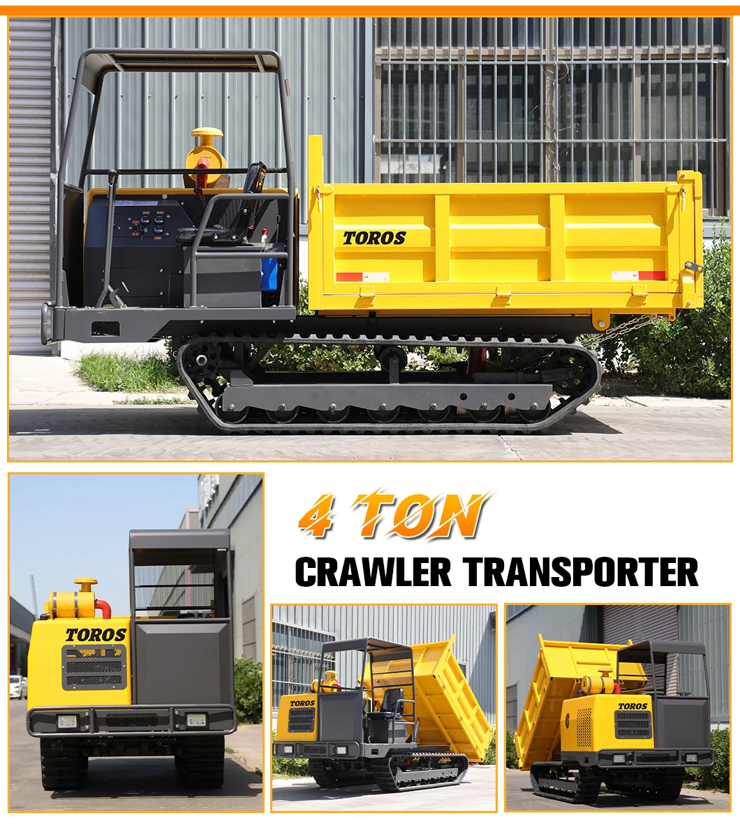 Hochwertiger 3-Tonnen-Raupenwagen-Transporter, maßgeschneiderter Raupen-Muldenkipper, geeignet für All-Terrain-Raupen zum Verkauf – Detail 11