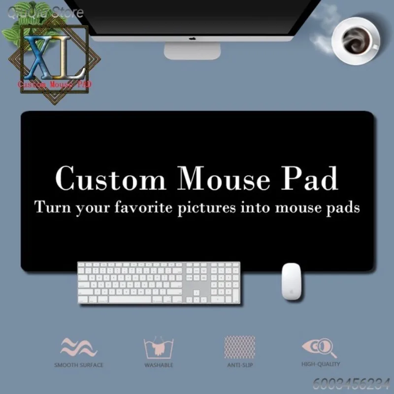 Custom Minimal Line Mouse Pad Simple Line Art Print Waterproof Rubber Mat Modern Stylish Decor for European Office Desks
