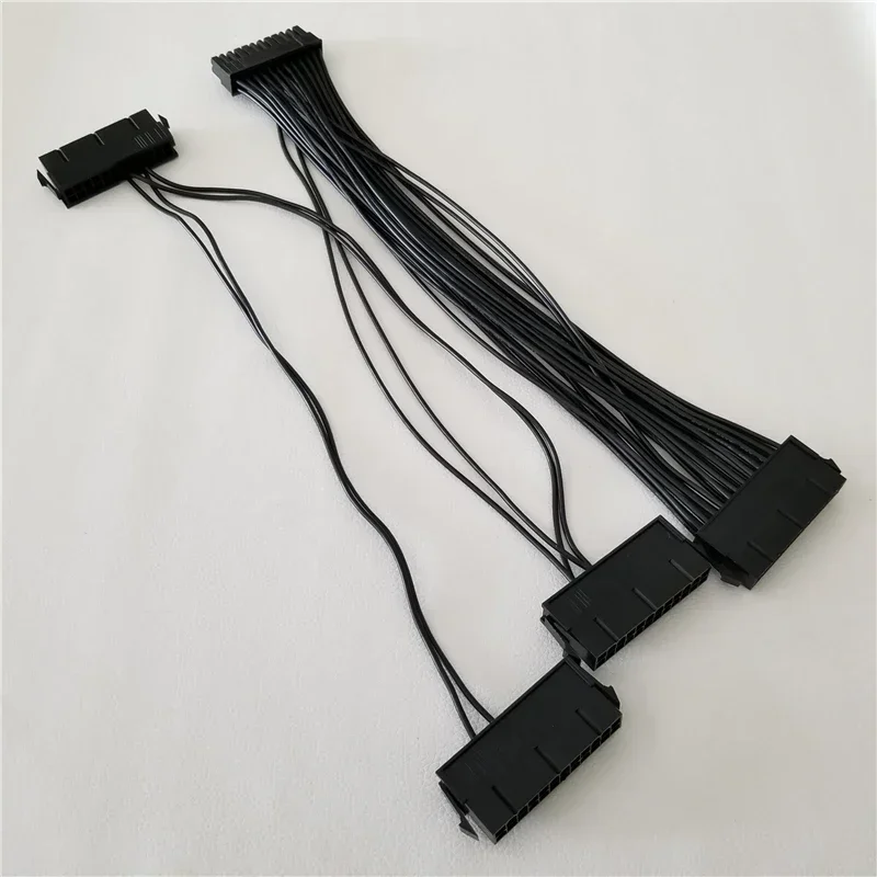 ATX 24Pin Quad 4 блок питания стартер адаптер материнской платы кабель 18AWG провод для майнинга BTC машина RIG 30 см