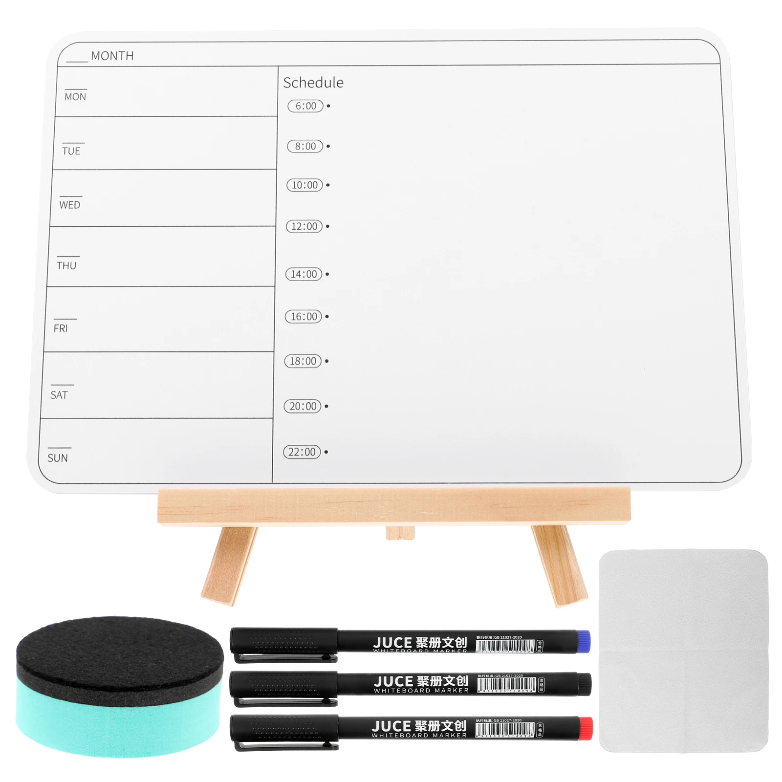 

Double-sided Whiteboard Boards Dry Erase Household Desk Personal Wooden Portable