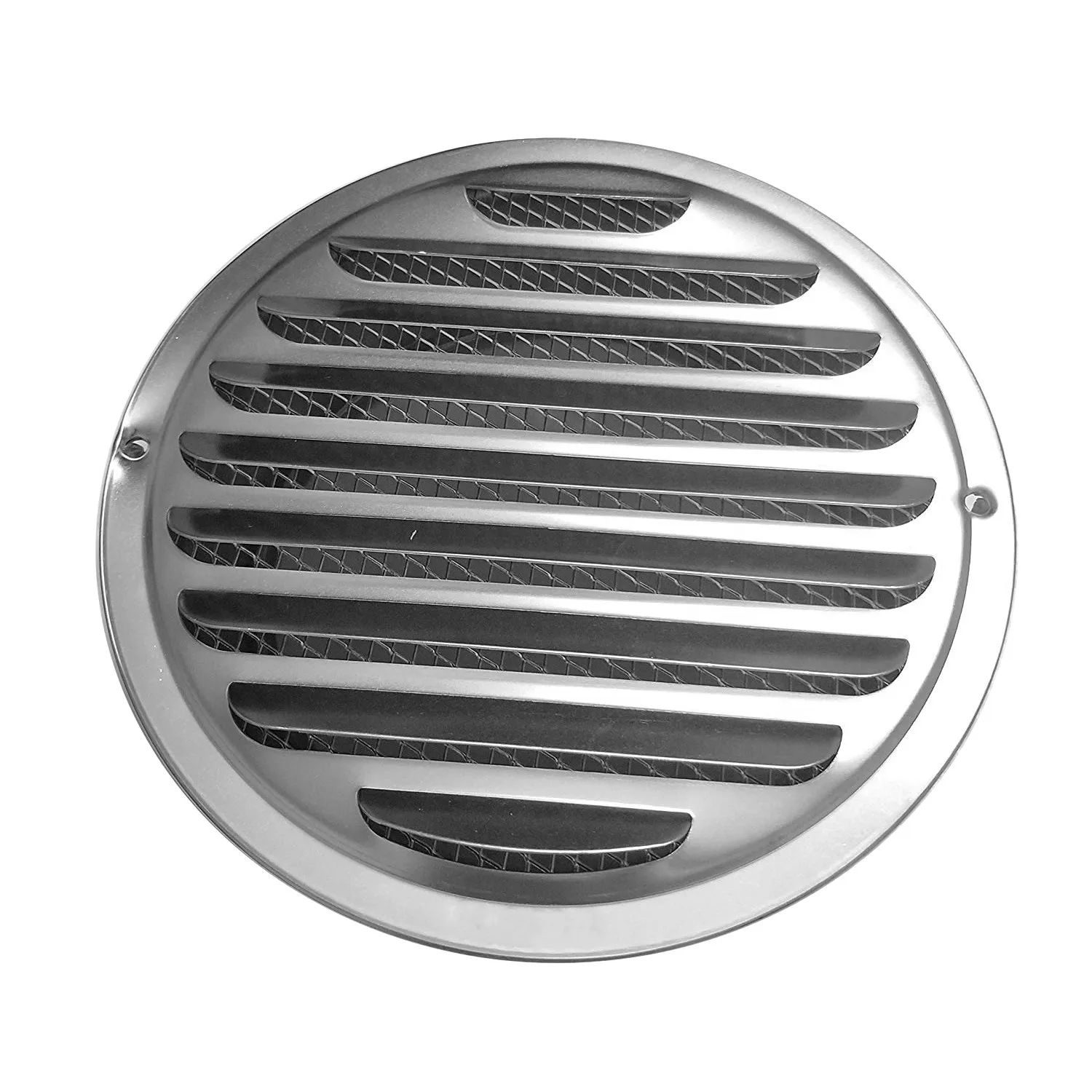 [B17B!】 6 Inch Louvered Grille Cover Vent Hood Wall Air Vents With Built-In Fly Screen Mesh - 304 Stainless Steel Ventilation Ou