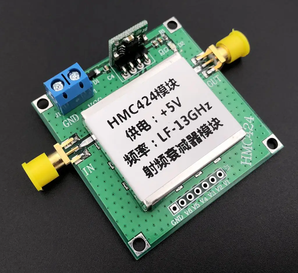 HMC424 DC to 13 GHz numerical control attenuator 31.5 dB 0.5 dB RF attenuator module