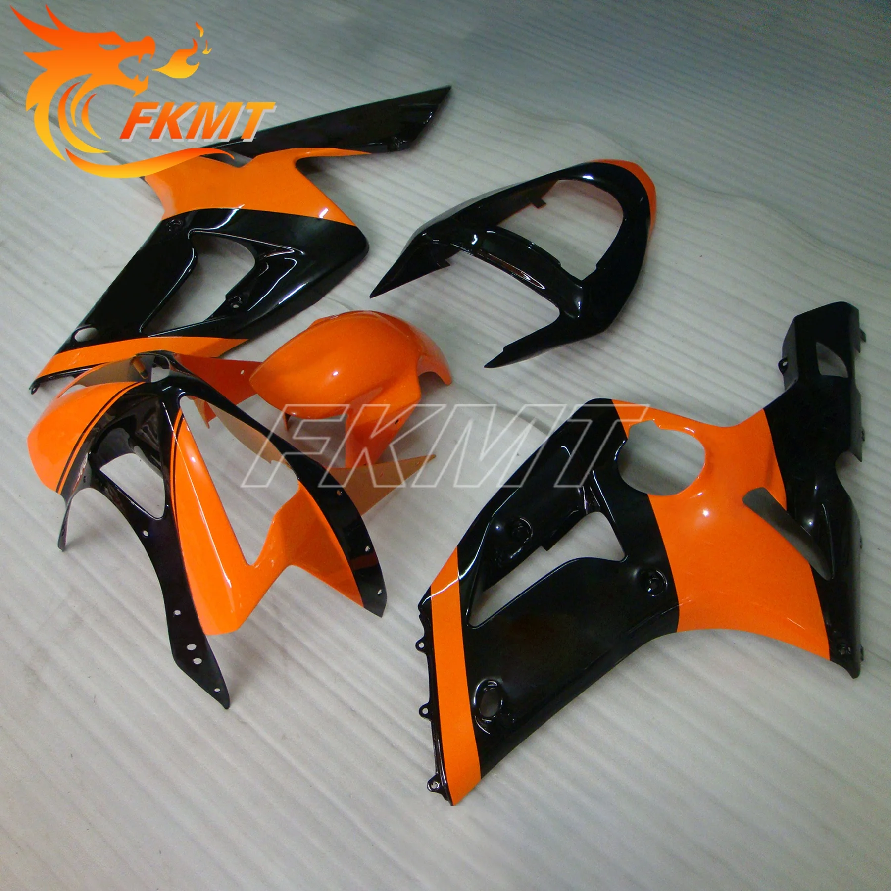 لكاواساكي ZX6R 636 2003 2004 رئيس الهدايا المجمعة ZX 6R 03 04 كامل دراجة نارية البلاستيك مكون Fairings