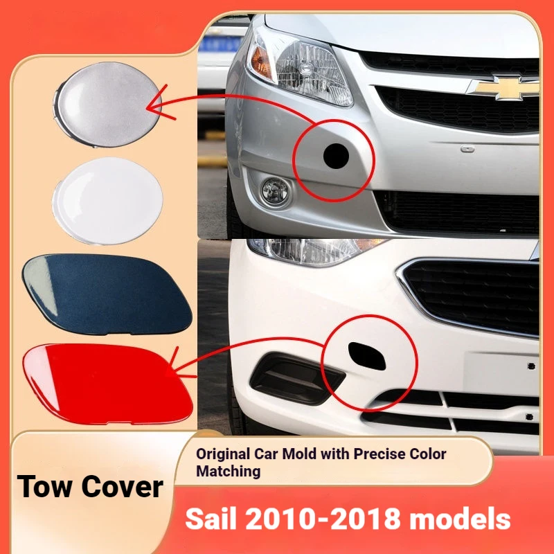 For 10-18 Chevrolet Sail Front Bar Trailer Cover Sail Trailer Hook Tow Cover Trailer Hole Cover