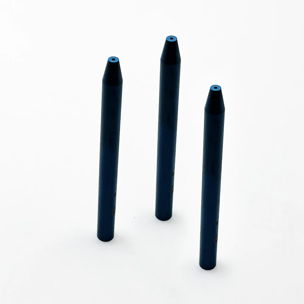

6.35*1.02*76.2mm R300 Waterjet Cutting Blue Focusing Tube ROCTEC 300 Water Jet Head For Long Life Nozzle .25 x .040 x 3.000"