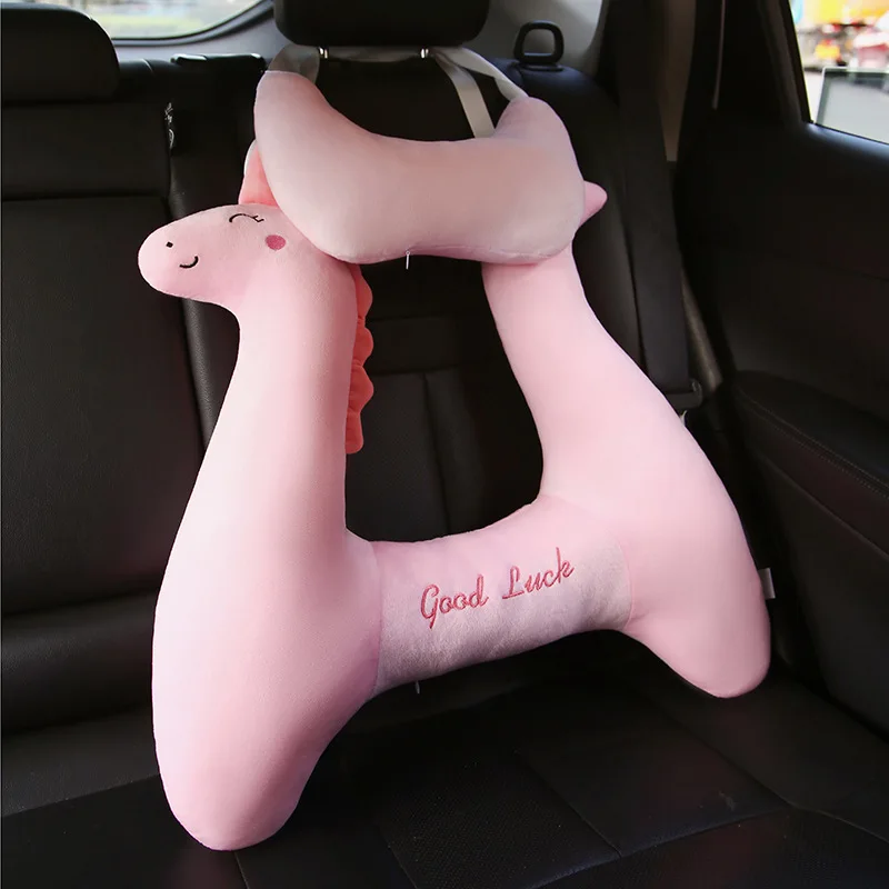 Car headrest, children\'s sleeping artifact, neck pillow, long-distance car pillow, anti-strangulation seat belt, rear seat pillo