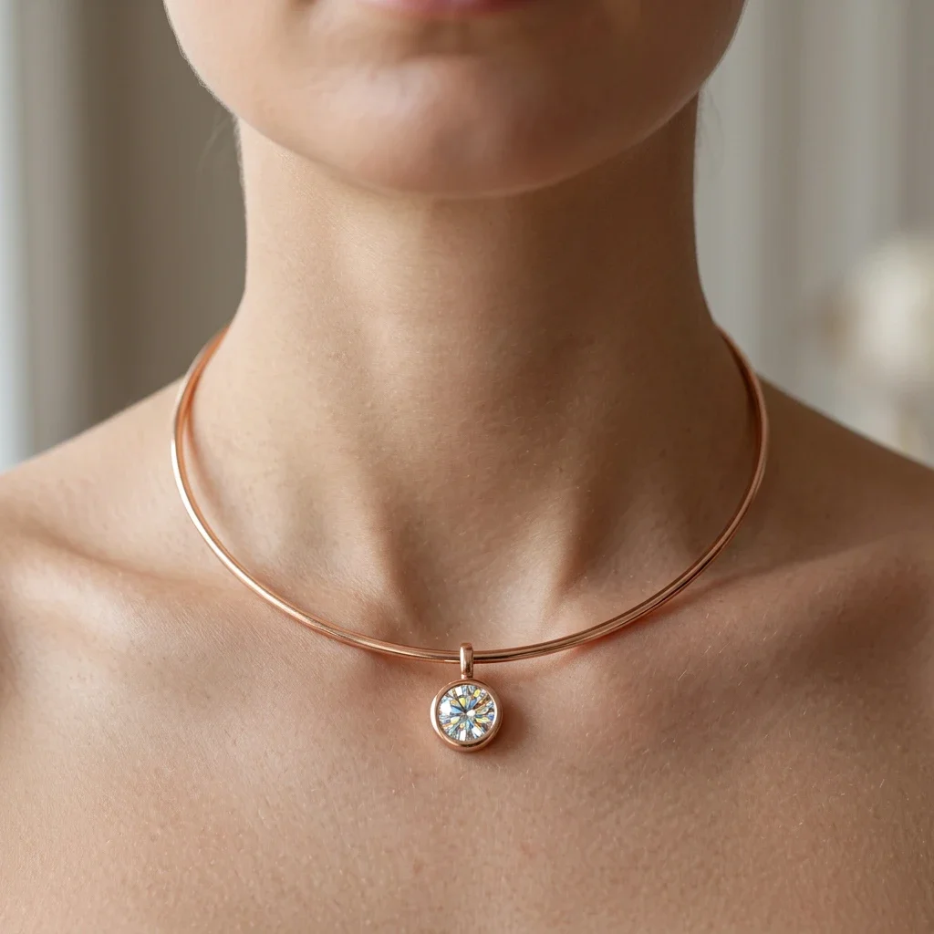 2/3/4CT East West Oval Cut Bezel Set Moissanite Pendant Necklace for Women Solitaire Diamond S925 Silver Neck Chain Fine Jewelry