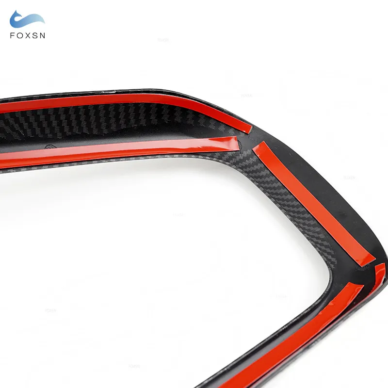 Carbon Fiber For VW Golf 6 MK6 2008 2009 2010 2011 2012 2013 Car Center Control Gear Shift Panel U Shape Frame Trim Accessories