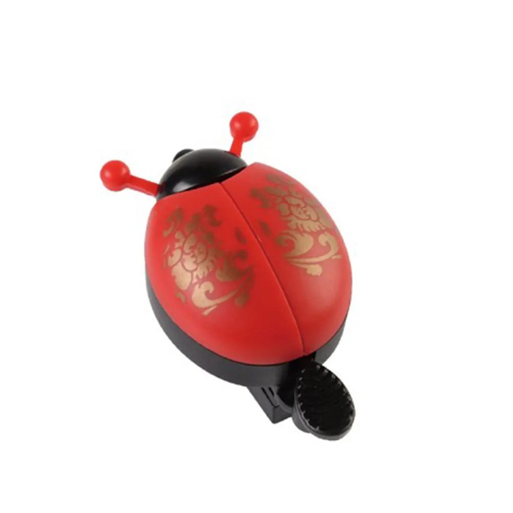 Bike Bell Ladybug Design Cycling Ring Bell Environmental Friendly Pure Copper ABS Loud Clear Sweet Tone Press Antenna Open