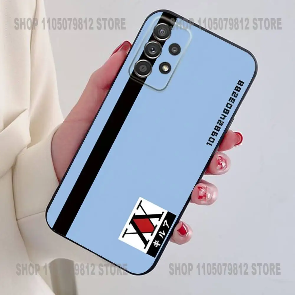 حافظة هاتف ترخيص Hxh Hunter X Hunter لهاتف سامسونج S24,21,22,23,30, Ultra,20, Plus, Note,10,9, حافظة سيليكون ناعمة سوداء