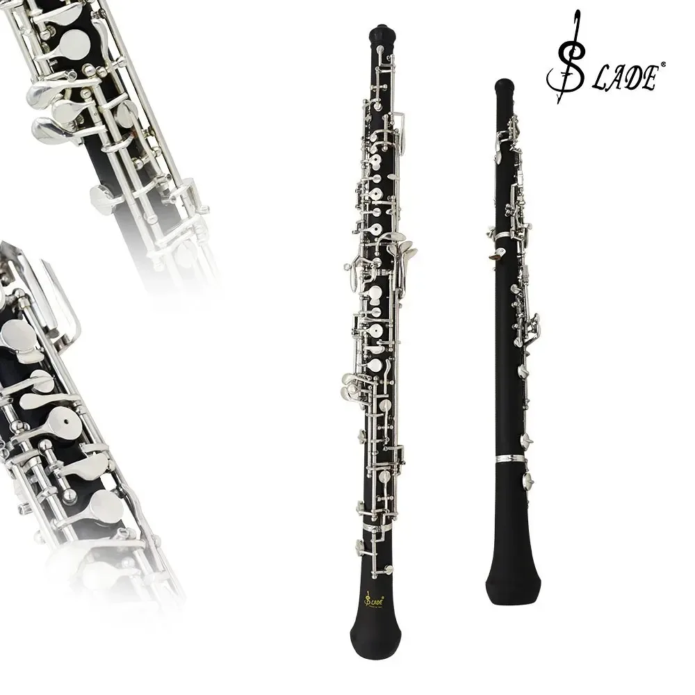 SLADE 22 Key Oboe C Key Semi-Automatic Style Bakelite Professional Oboe Woodwind Instrument with Case Gloves Accessories