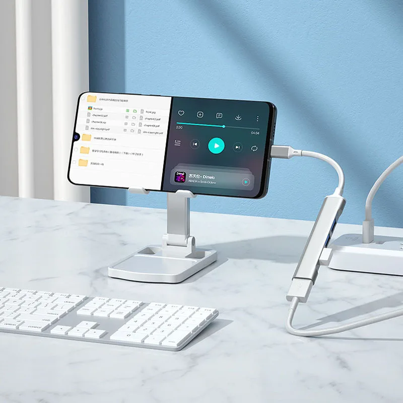 USB 7-in-1 Docking Dock, Suitable for Mobile Phone Computer Converter Laptop Type Expansion Interface Laptop Docking Station - Image 3