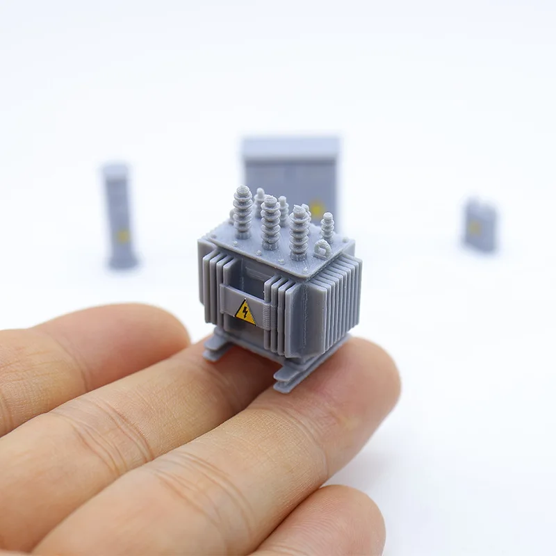 1set Mini Electrical Transformer Box Model Set Miniature Utility Cabinets Accessories DIY Landscape Desktop Decorations Decor