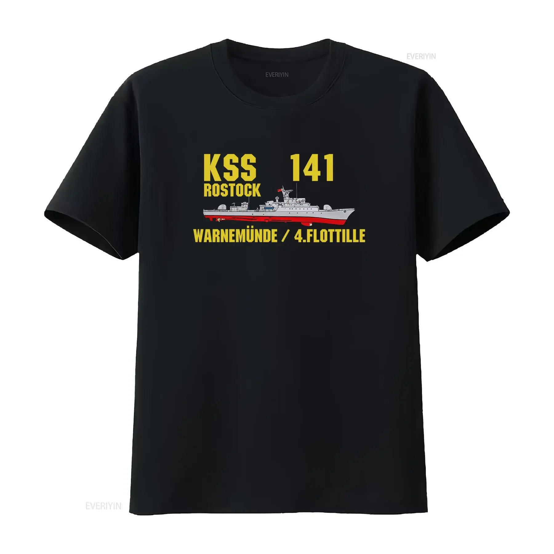 KSS 141 Rostock Warnemünde 4 Flotilla NVA German Democratic Republic Volksmarine T Shirt vintage Washed Stretched fashion
