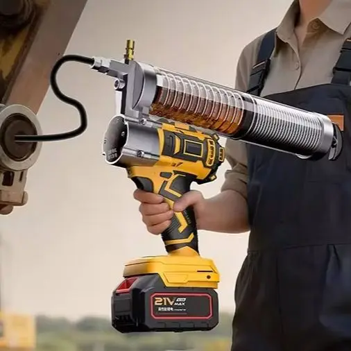 Cordless Electric Grease Gun Oil Injector Machine Lithium Battery Excavator Specific Rechargeable Fully Automatic High-Voltage