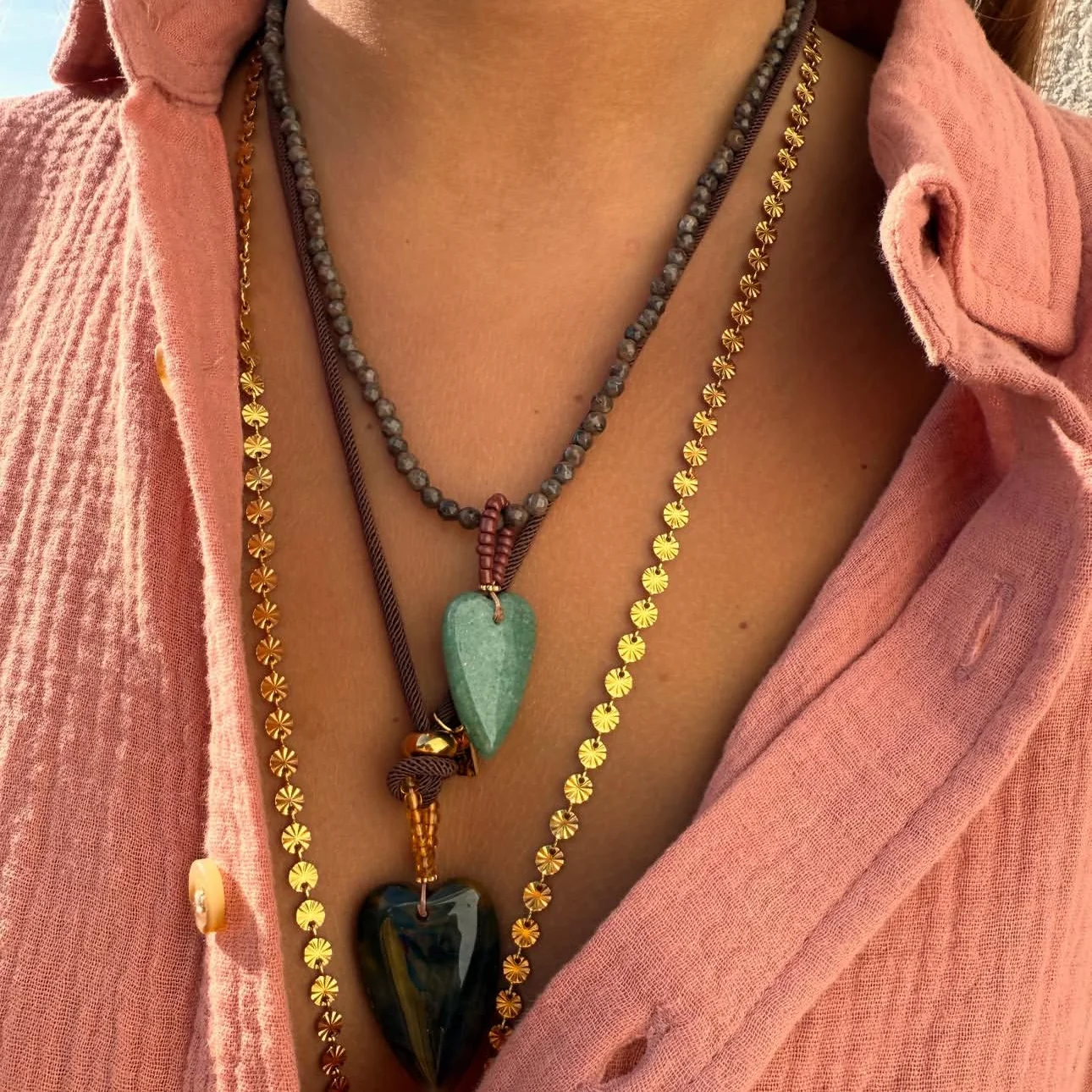 الأزياء مطرز حجر الخرز اللؤلؤ الأسماك الحب شجرة جوز الهند قلادة قلادة مناسبة لهدايا الحفلات النسائية #3