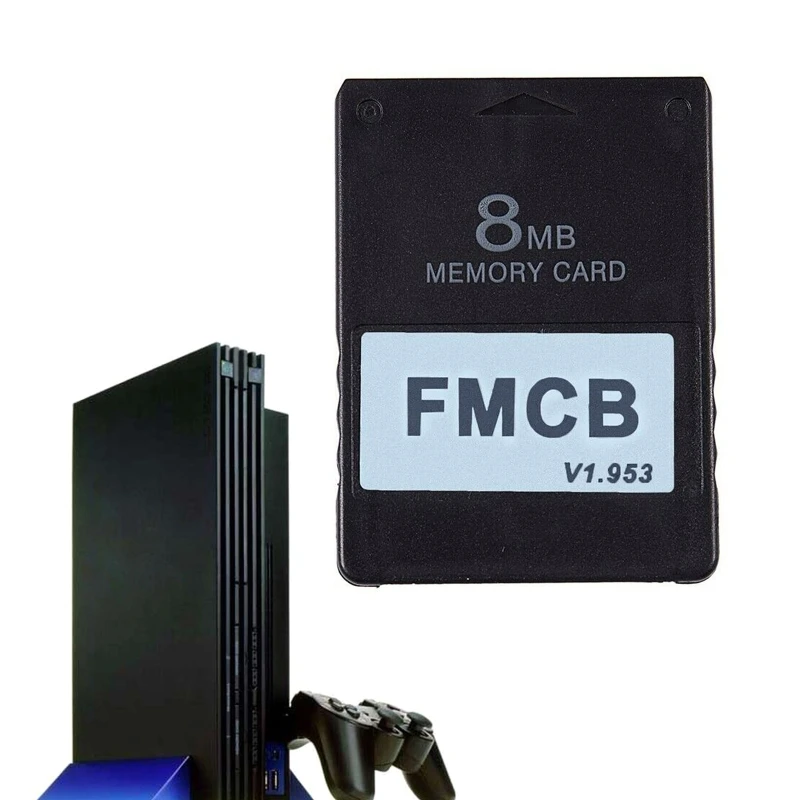 DX11 ที่มีจำหน่าย FMCB v1.953 การ์ดหน่วยความจำการ์ดสำหรับการ์ดฟรี 8MB 16MB 32MB 64MB OPL