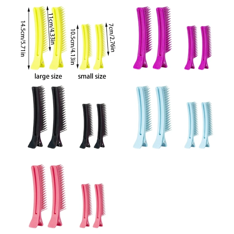 2 قطعة مشابك شعر متعددة الوظائف، مشابك لتقسيم الشعر، مشابك لتصفيف الشعر 918D