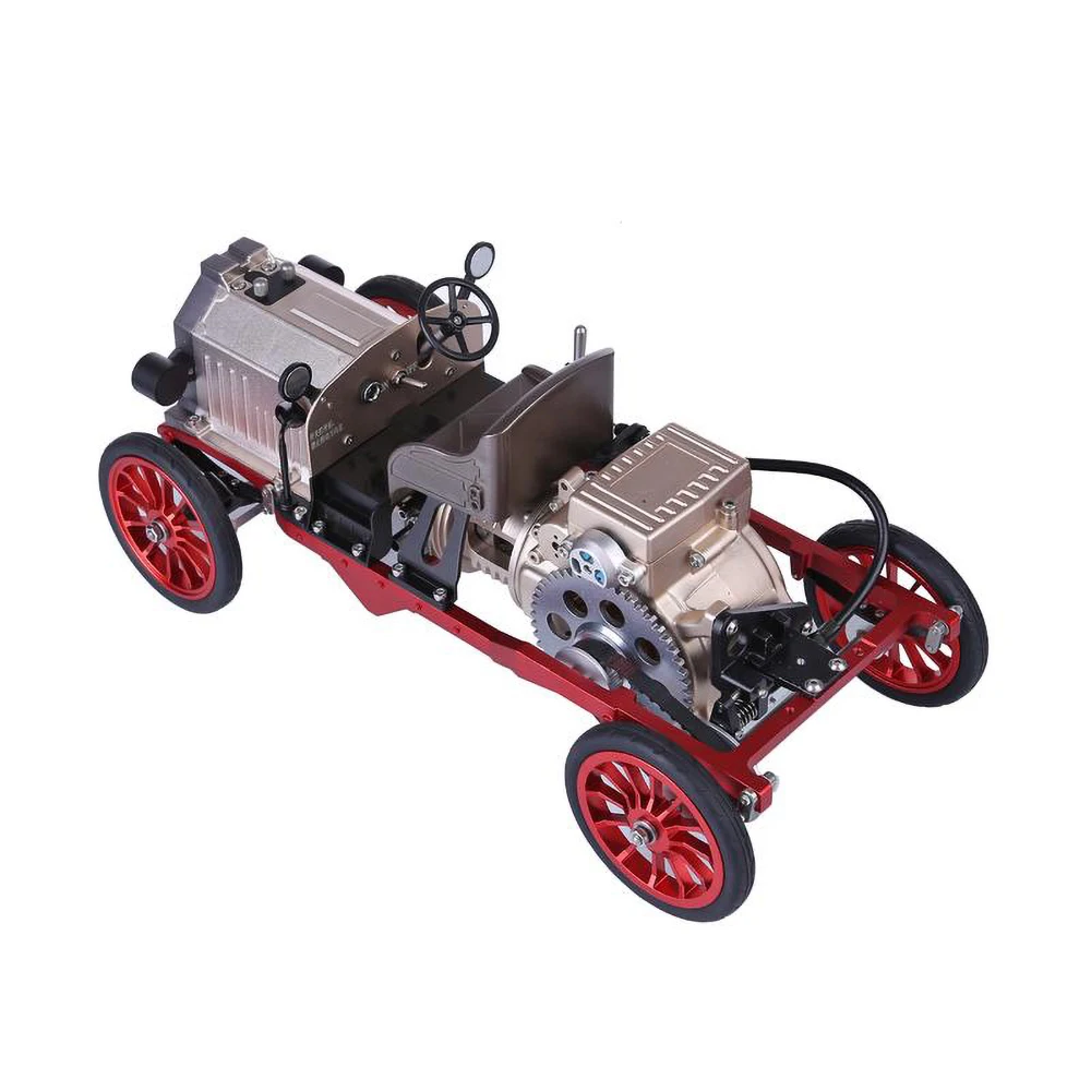 Teching rc carro clássico montagem elétrica modelo kit desktop ornamentos decorativos adultos crianças brinquedos presente