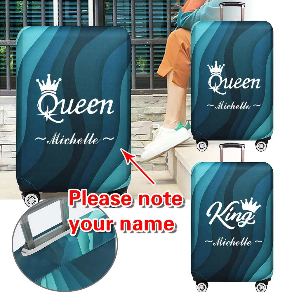 اسم مخصص ارتداء مقاومة غطاء صندوق عربة سميكة مطاطا الأمتعة يغطي خيارات نمط متعددة المضادة للخدش حامي #1