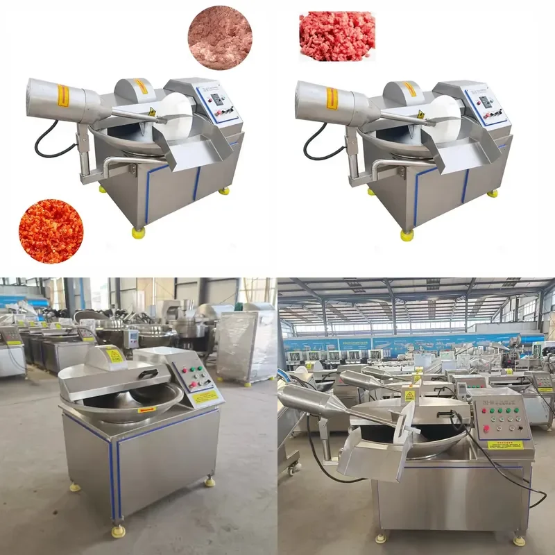 2024 Meat Bowl Chopper Vacuum Emulsifying Pork Blender Nori Ham Pork Chopper for Kitchen Food Processor
