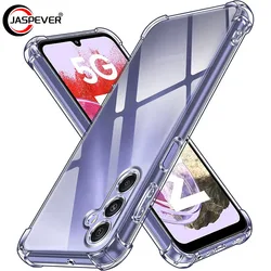 Capa macia de silicone transparente à prova de choque para Samsung Galaxy, capa traseira ultra fina, S24, S23, S21 FE, S22 Plus, Ultra 5G