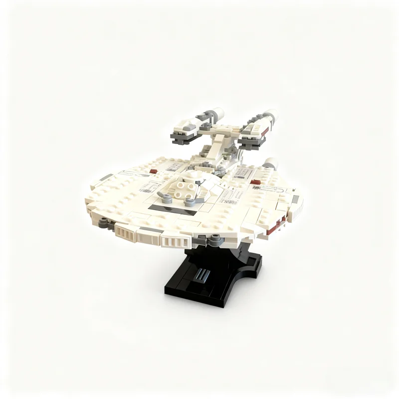 459pcs MOC USS Stargazer NCC Midi Scale Model Building Blocks Construction Toys Christmas Gifts Idea DIY Kids Education Brick