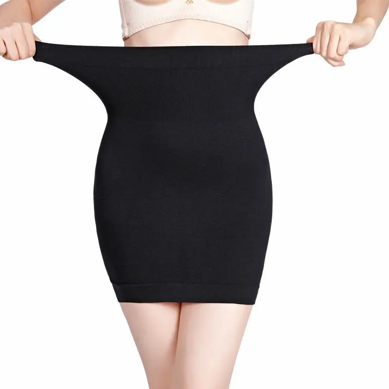 plus Size Spring Autumn Women's Skirt Professional OL One Step Work High Waist Elastic Short Skirt Fat MM Short Skirts