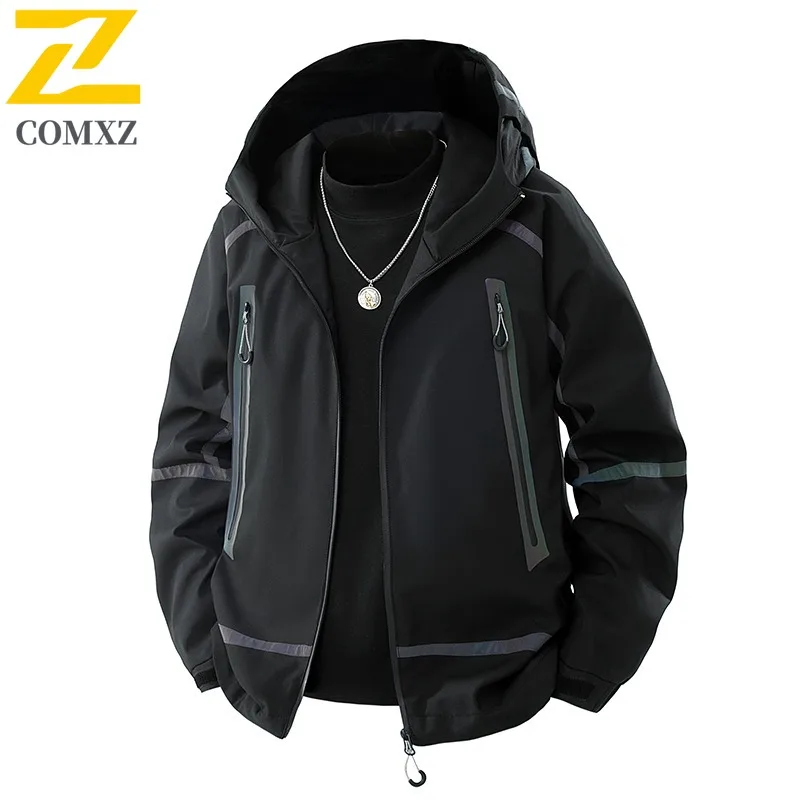 

COMXZ Valley Jacket 2025 Normcore Waterproof Windproof Outdoor Hiking Cycling Lightweight Jacket Autumn Man Clothes Jackets