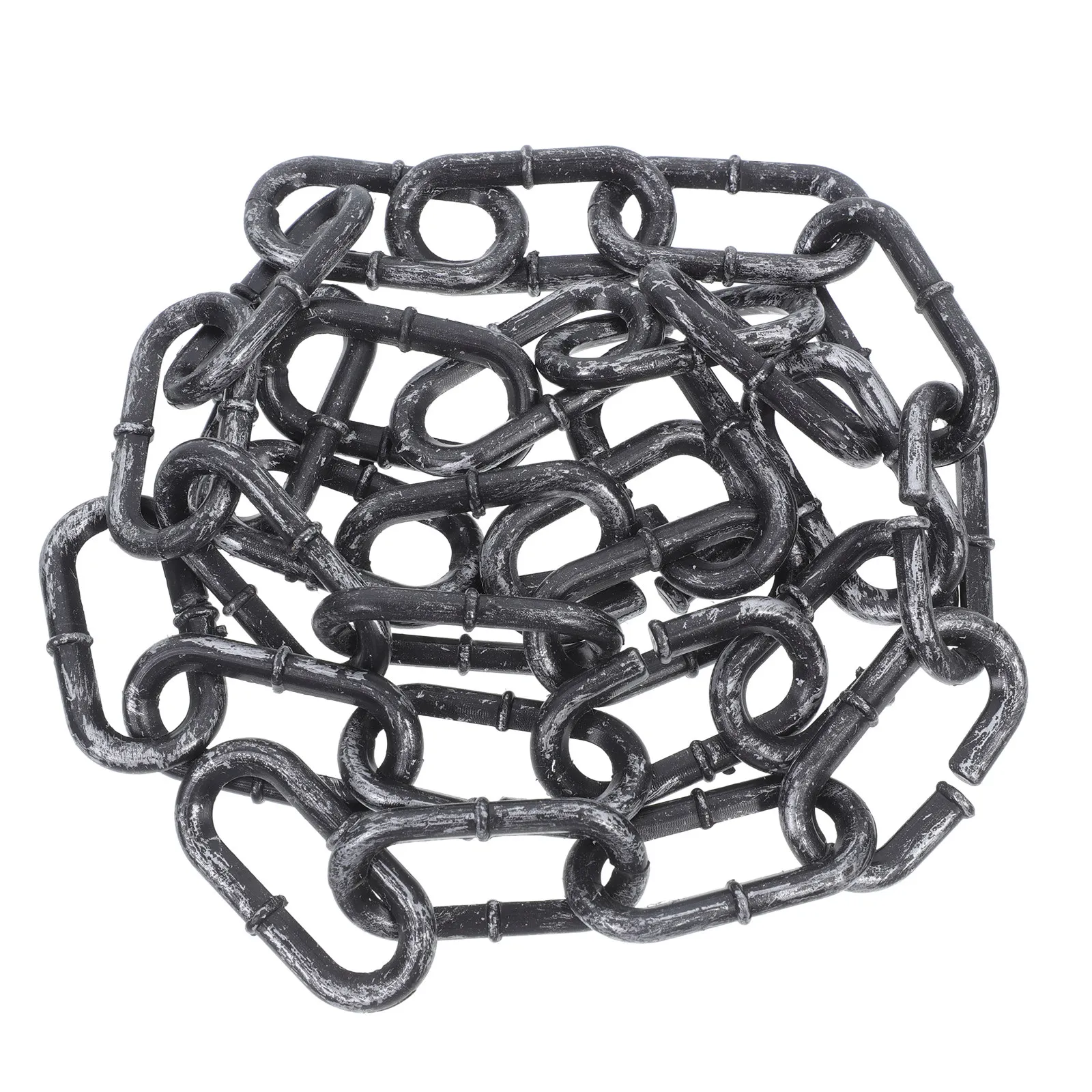

Halloween Fake Chain Plastic Chain Prop Thick Realistic Lifelike Decor for Haunted House Party Cosplay Photo Shoot Spooky