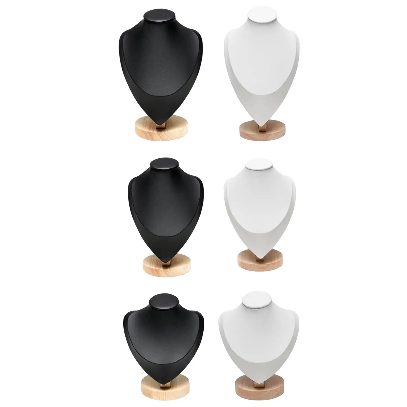 

PU Leather Necklace Display Bust Stable Home Decoration for Retail store Salon